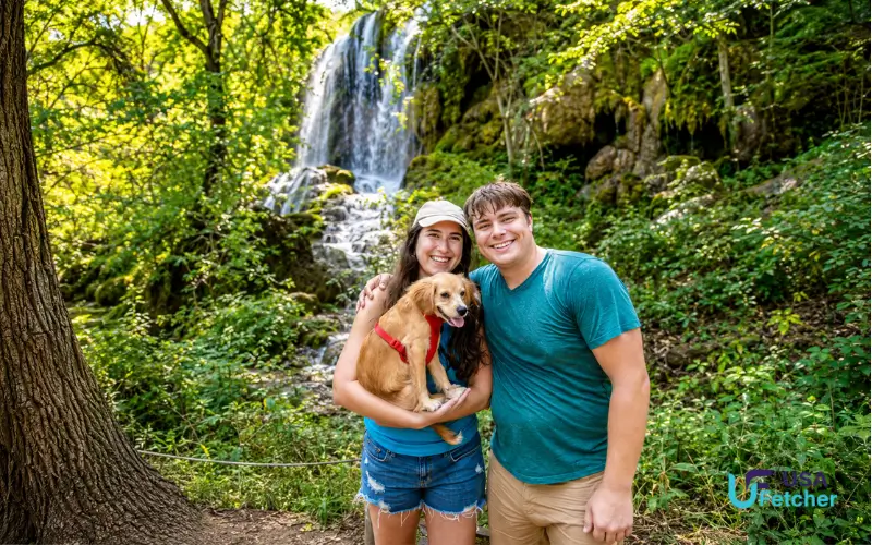 hiking at Gorman Falls