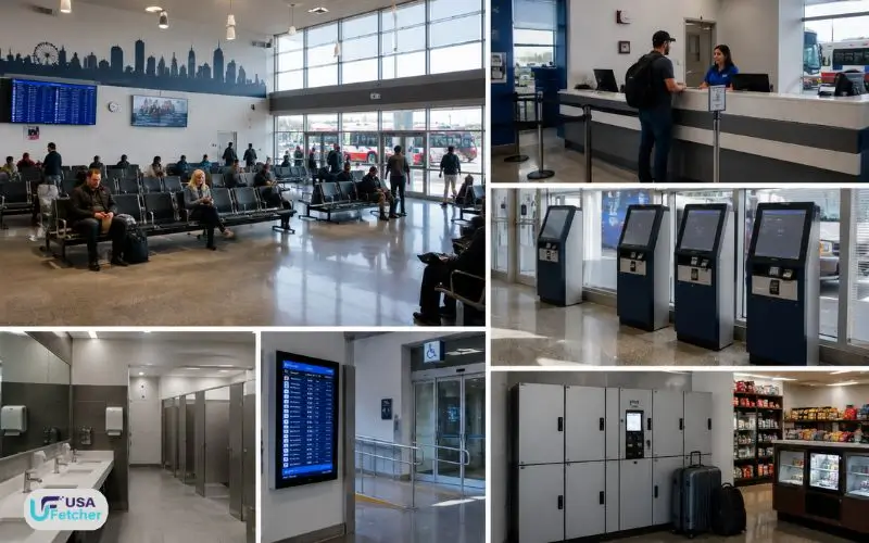 Amenities at Chicago Bus Station
