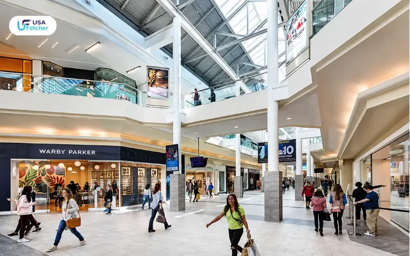 Inside view of Burlington Mall Shoppers