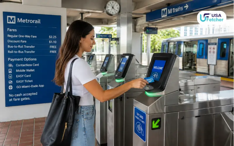 pay fare of Brickell Metrorail Station