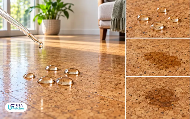 Cork floor care based on different finish types