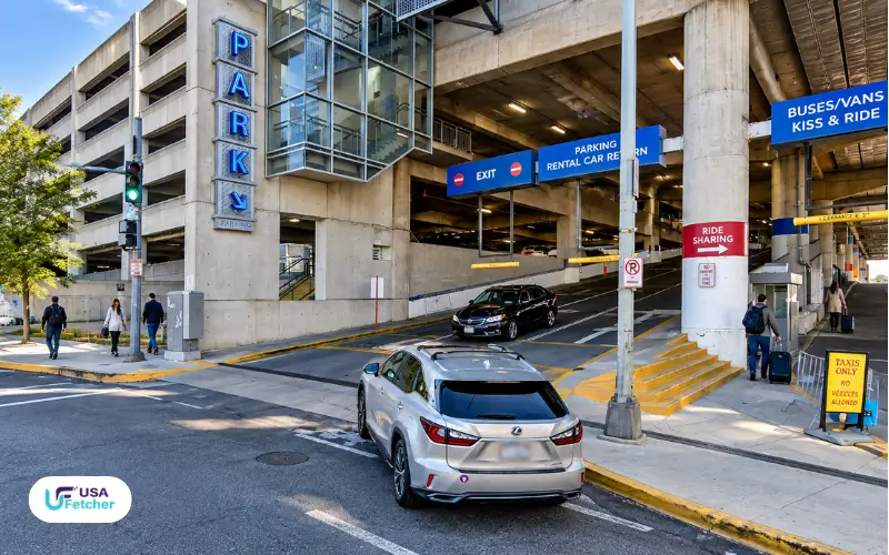 Union Station Metro 1st Street Exit Washington DC parking and pickup area