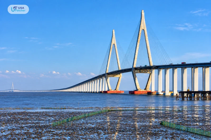 Hangzhou Bay Bridge spanning open water