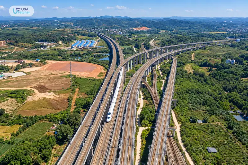 Tianjin Grand Bridge railway viaduct