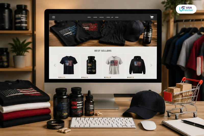 Alex Jones shopping store with apparel and supplement products