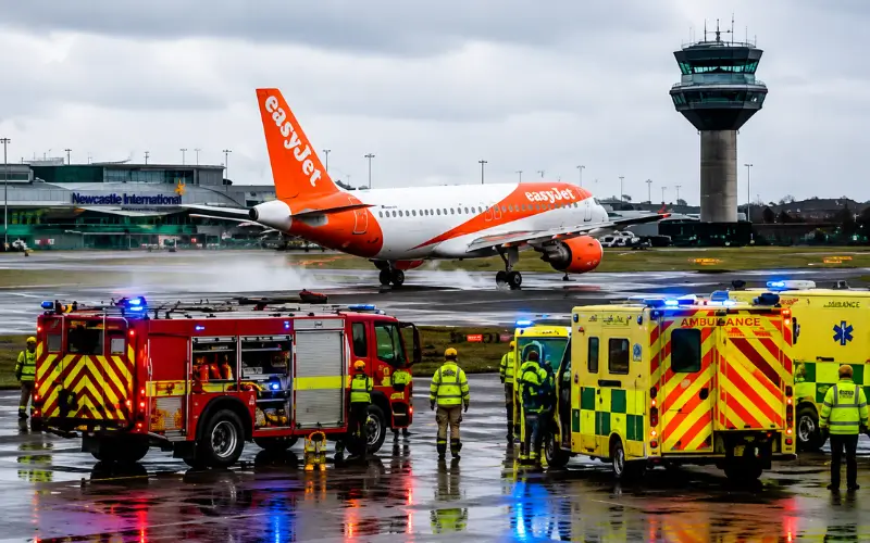 EasyJet Flight U2238 Emergency Landing Newcastle