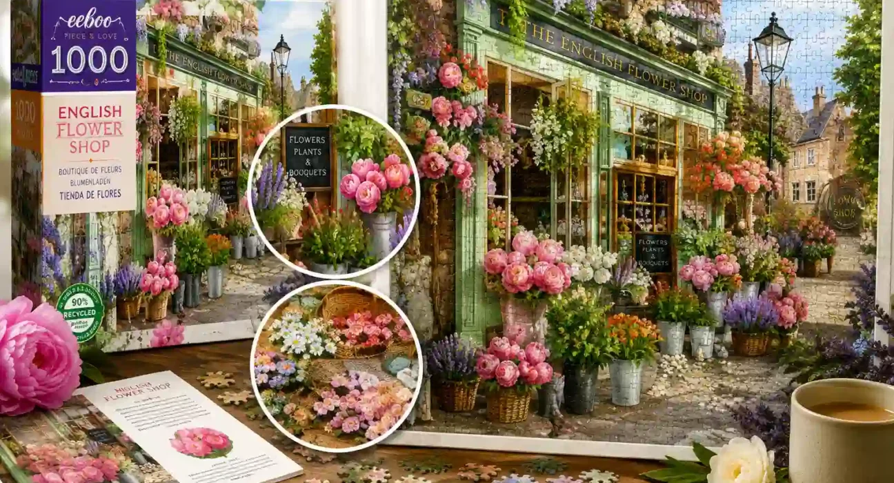 eeBoo English Flower Shop Puzzle