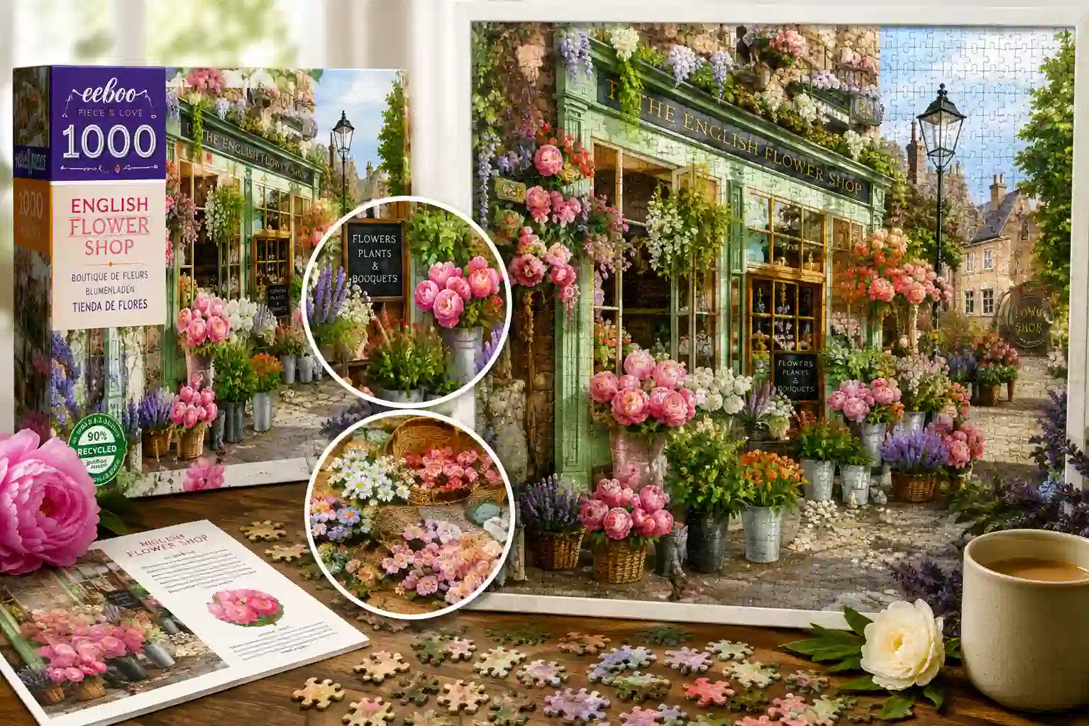 eeBoo English Flower Shop Puzzle